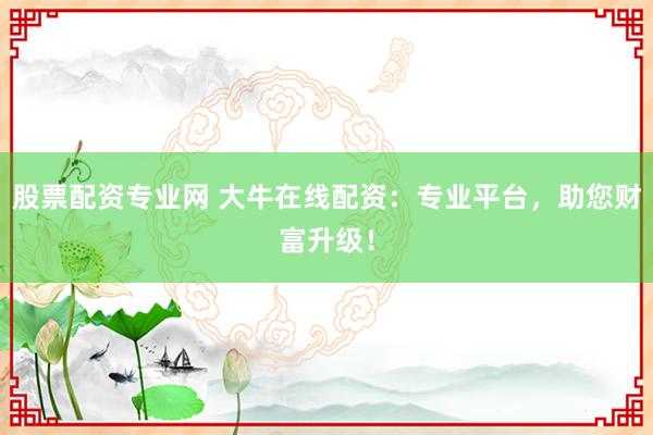 股票配资专业网 大牛在线配资:专业平台,助您财富升级!