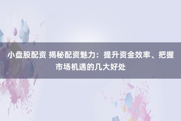 小盘股配资 揭秘配资魅力：提升资金效率、把握市场机遇的几大好处