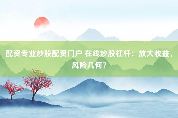 配资专业炒股配资门户 在线炒股杠杆:放大收益,风险几何?