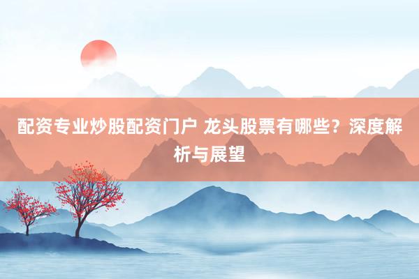 配资专业炒股配资门户 龙头股票有哪些?深度解析与展望